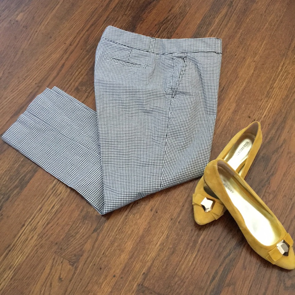 BR Black and White Cropped Pants